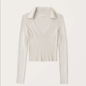Abercrombie and Fitch rib knit polo
